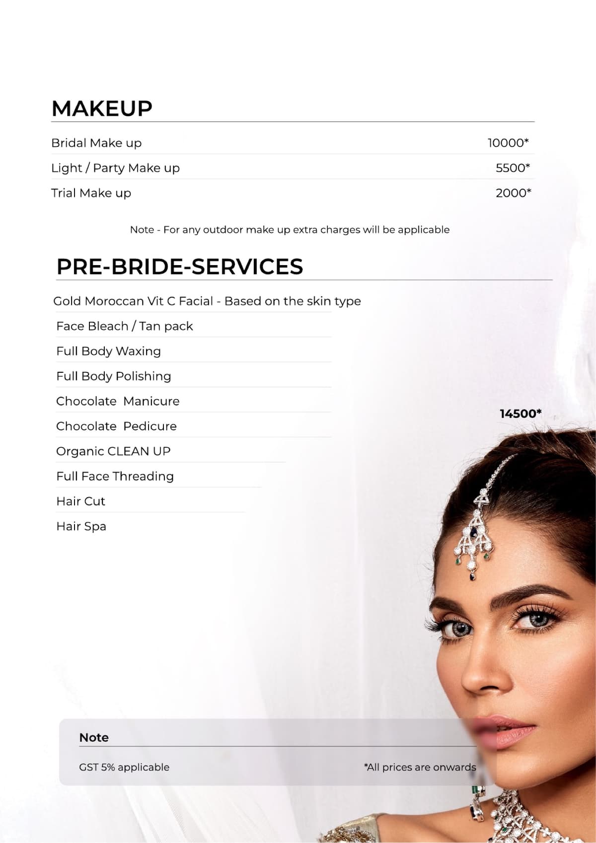 Bridal makeup package at Spin Unisex Salon Kudlu near HSR Layout